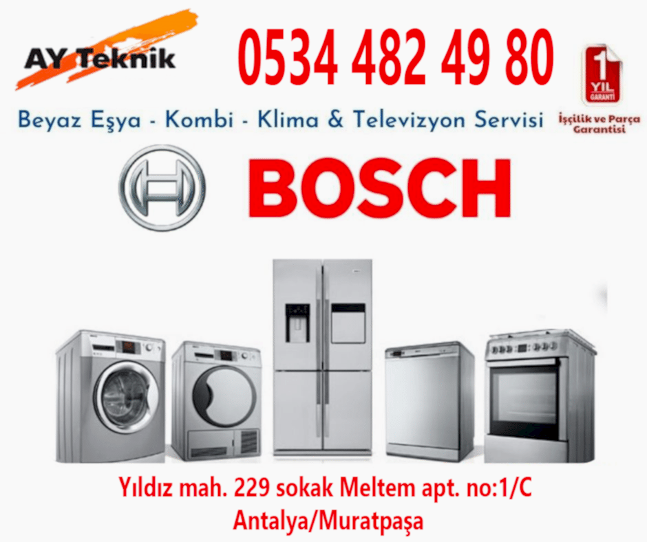 Antalya Bosch çamaşır makinesi servisi