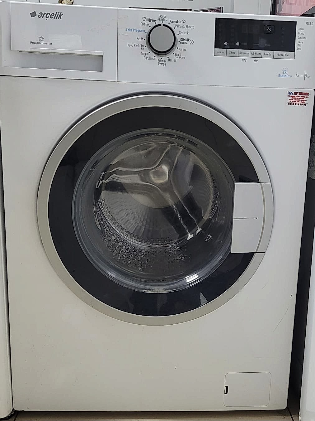Arçelik 9 kg. Çamaşır Makinesi